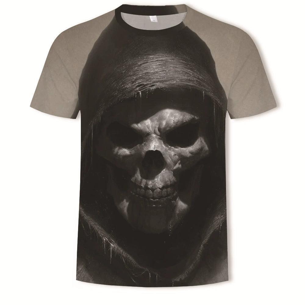 KISS Skull Print Slim Fit Crewneck T-Shirt - Popular Short Sleeve Tee - Premium t-shirt from Lizard Vigilante - Just $22.99! Shop now at Lizard Vigilante