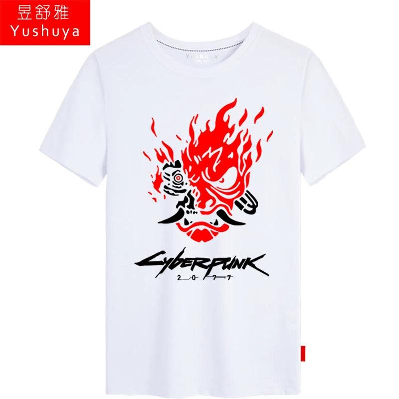 CYBERPUNK 2077 Men Women Clothes Short Sleeve T-Shirt - Premium T-shirt from Lizard Vigilante - Just $21.99! Shop now at Lizard Vigilante