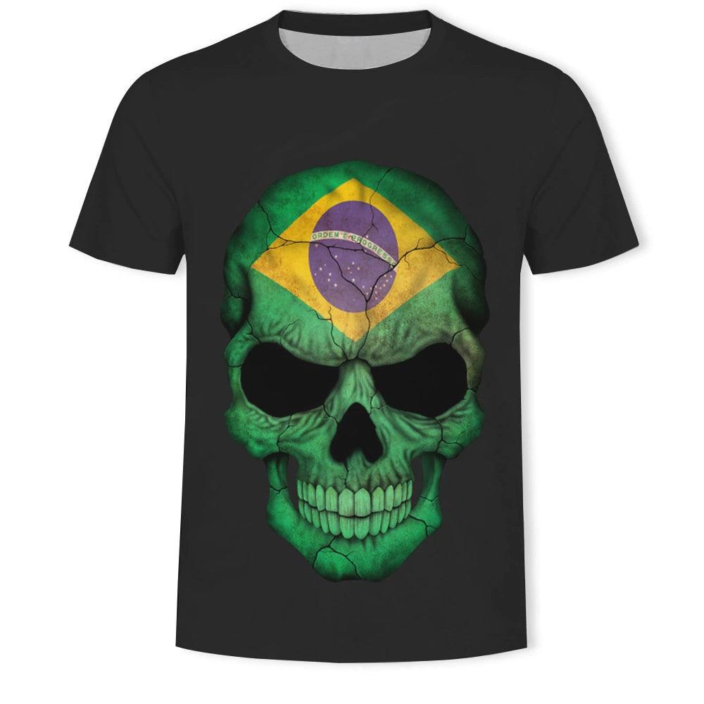 KISS Skull Print Slim Fit Crewneck T-Shirt - Popular Short Sleeve Tee - Premium t-shirt from Lizard Vigilante - Just $22.99! Shop now at Lizard Vigilante