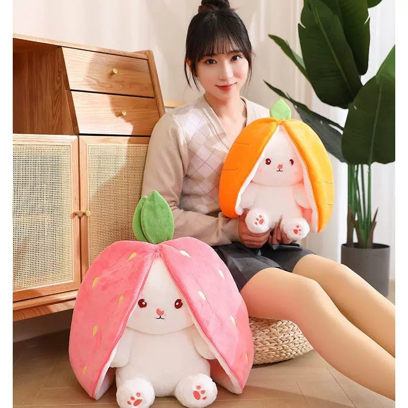 Soothing Transformation Bunny Girl Pillow Stuffed Toy – Plush PP Cotton Rabbit Doll for All Ages - Premium toy from Lizard Vigilante - Just $16.88! Shop now at Lizard Vigilante