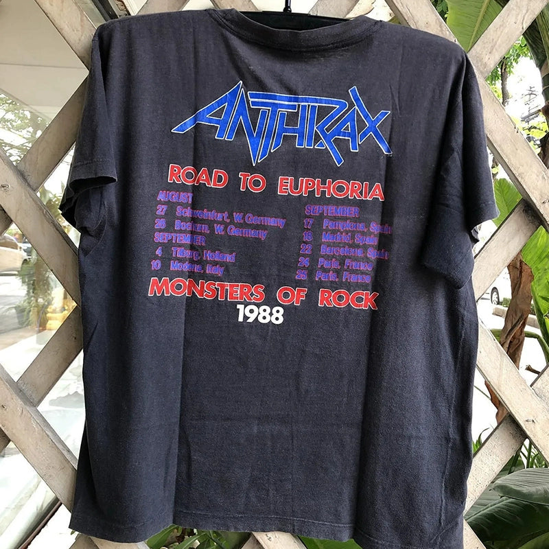 Anthrax Heavy Metal Concert Rock Style T-shirt Short Sleeve - Lizard Vigilante