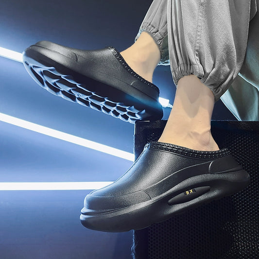 Men Slip-on Shoes Black Water-Proof, Oil-Proof and Non-Slip - Premium  from Lizard Vigilante - Just $7.99! Shop now at Lizard Vigilante