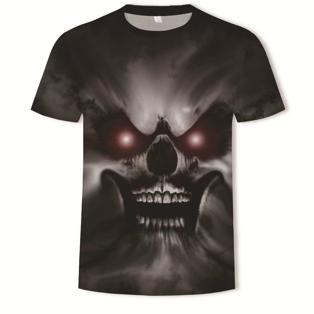 KISS Skull Print Slim Fit Crewneck T-Shirt - Popular Short Sleeve Tee - Premium t-shirt from Lizard Vigilante - Just $22.99! Shop now at Lizard Vigilante