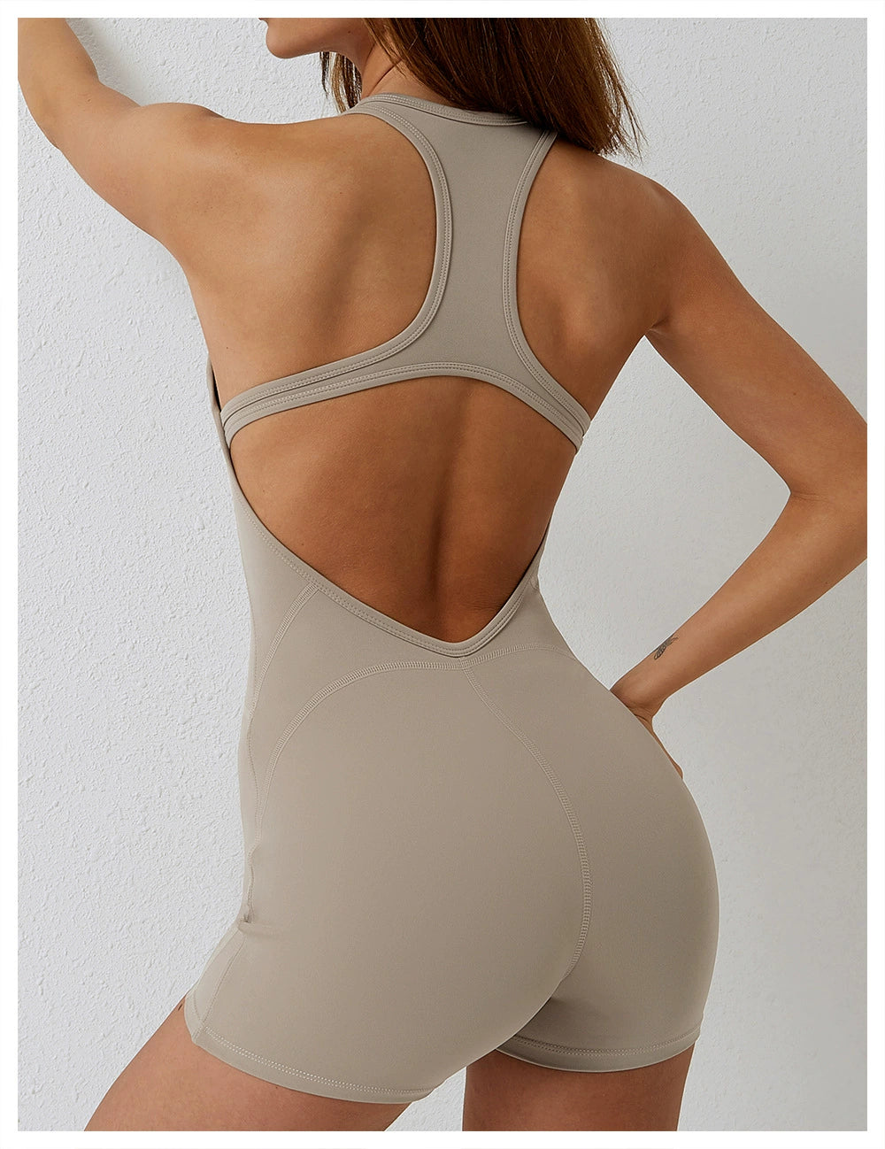 Air Chest Pad Bum Lift Shorts Yoga Bodysuit - Premium  from Lizard Vigilante - Just $27.99! Shop now at Lizard Vigilante