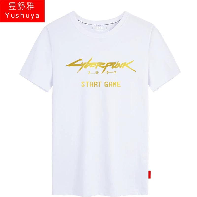 CYBERPUNK 2077 Men Women Clothes Short Sleeve T-Shirt - Premium T-shirt from Lizard Vigilante - Just $21.99! Shop now at Lizard Vigilante