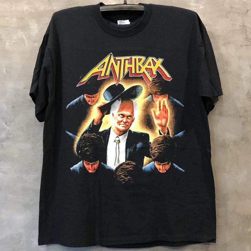 Vintage Band Anthrax Thrash Concert Men and Women Short Sleeve - Lizard Vigilante