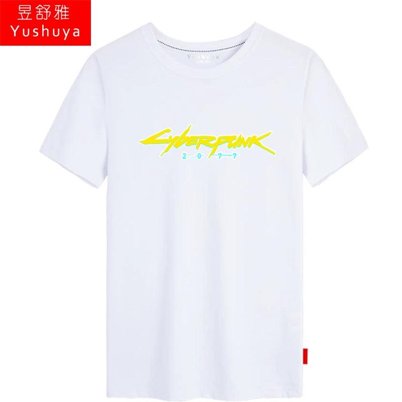 CYBERPUNK 2077 Men Women Clothes Short Sleeve T-Shirt - Premium T-shirt from Lizard Vigilante - Just $21.99! Shop now at Lizard Vigilante