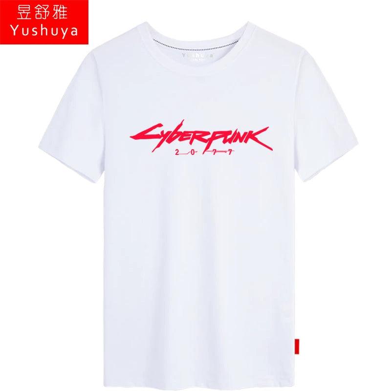 CYBERPUNK 2077 Men Women Clothes Short Sleeve T-Shirt - Premium T-shirt from Lizard Vigilante - Just $21.99! Shop now at Lizard Vigilante