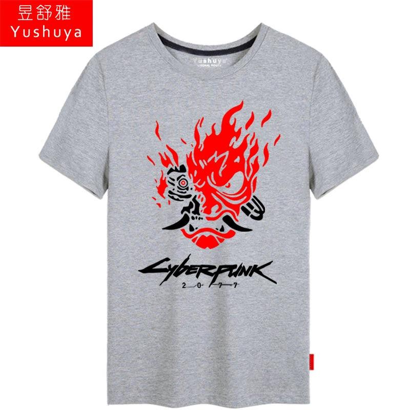 CYBERPUNK 2077 Men Women Clothes Short Sleeve T-Shirt - Premium T-shirt from Lizard Vigilante - Just $21.99! Shop now at Lizard Vigilante