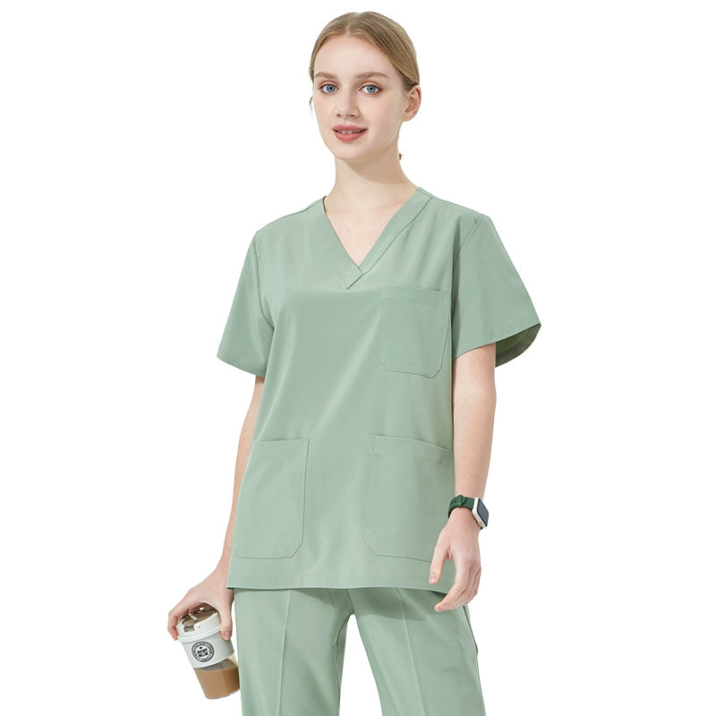 Du Milan Quick-Drying T-shirt Stretch Doctor Hand Washing Suit - Premium scrubs from Lizard Vigilante - Just $38.88! Shop now at Lizard Vigilante