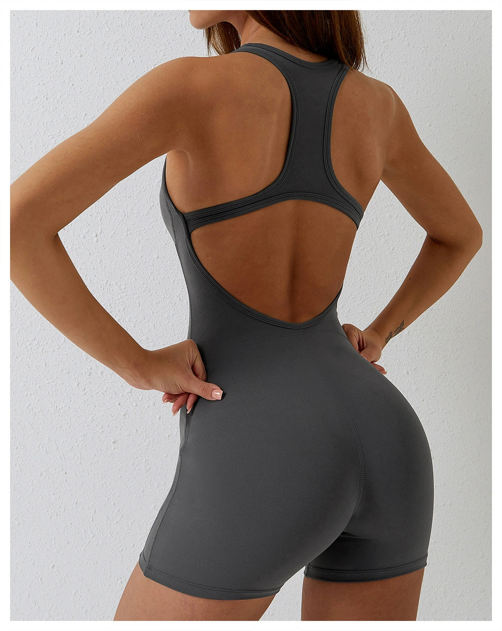 Air Chest Pad Bum Lift Shorts Yoga Bodysuit - Premium  from Lizard Vigilante - Just $27.99! Shop now at Lizard Vigilante