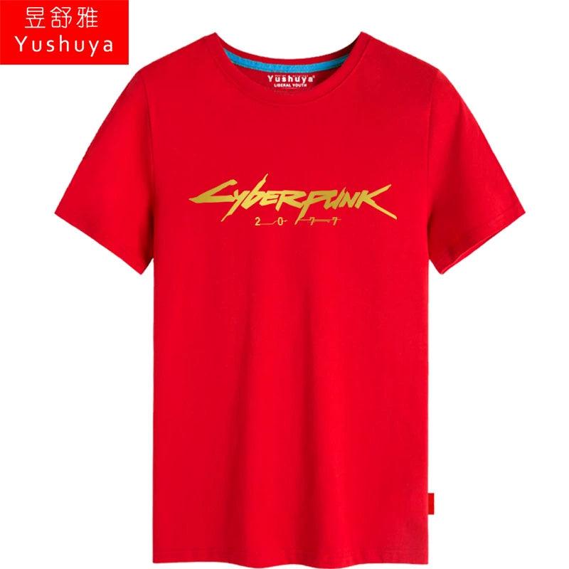 CYBERPUNK 2077 Men Women Clothes Short Sleeve T-Shirt - Premium T-shirt from Lizard Vigilante - Just $21.99! Shop now at Lizard Vigilante