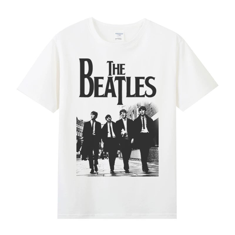 The Rock Band Short Sleeve T-Shirt Beatles Lennon Summer Tee Shirt - Lizard Vigilante