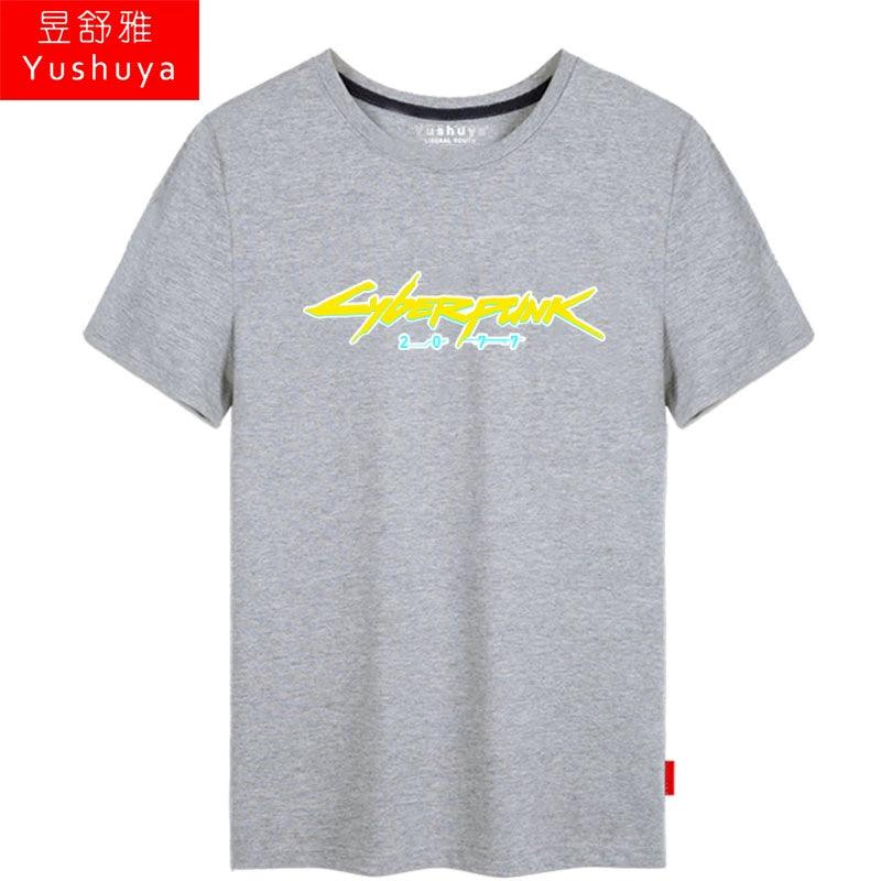 CYBERPUNK 2077 Men Women Clothes Short Sleeve T-Shirt - Premium T-shirt from Lizard Vigilante - Just $21.99! Shop now at Lizard Vigilante