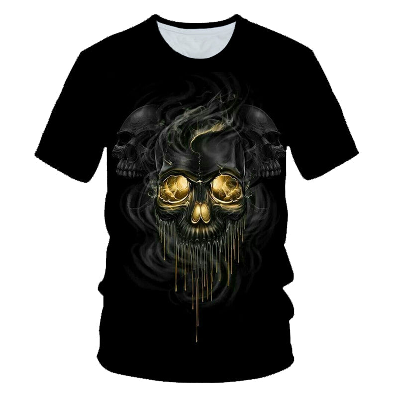 3D Skull Print Large Size Short Sleeve 3D Skull Print Plus Size Short Sleeve - Premium T-shirt from Lizard Vigilante - Just $23.99! Shop now at Lizard Vigilante