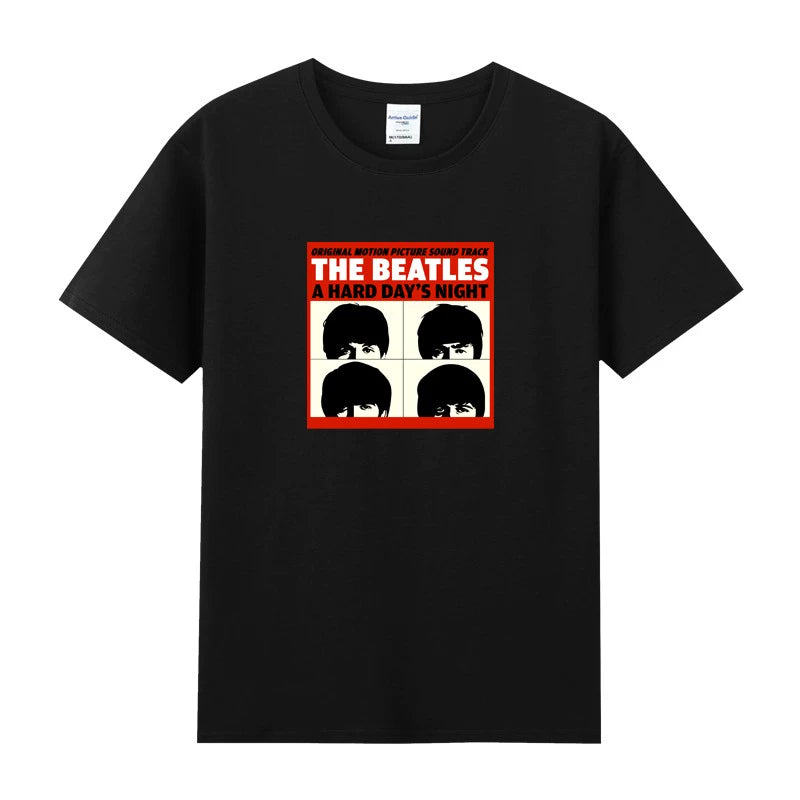 The Rock Band Short Sleeve T-Shirt Beatles Lennon Summer Tee Shirt - Lizard Vigilante