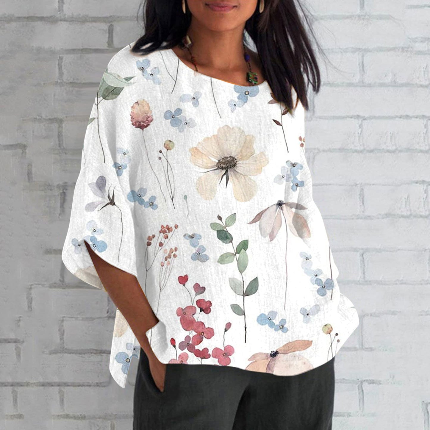 Women's 3D Printed Long Sleeved T-shirt