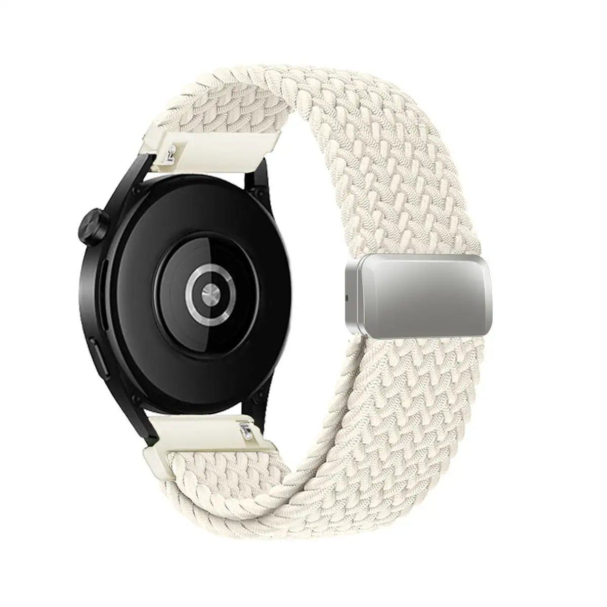 Metal Magnetic Buckle Nylon Braided Stretch Strap