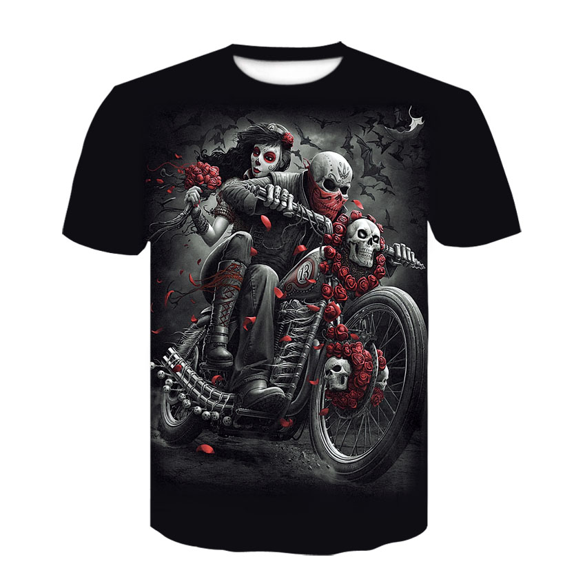 3D Skull Print Large Size Short Sleeve 3D Skull Print Plus Size Short Sleeve - Premium T-shirt from Lizard Vigilante - Just $23.99! Shop now at Lizard Vigilante