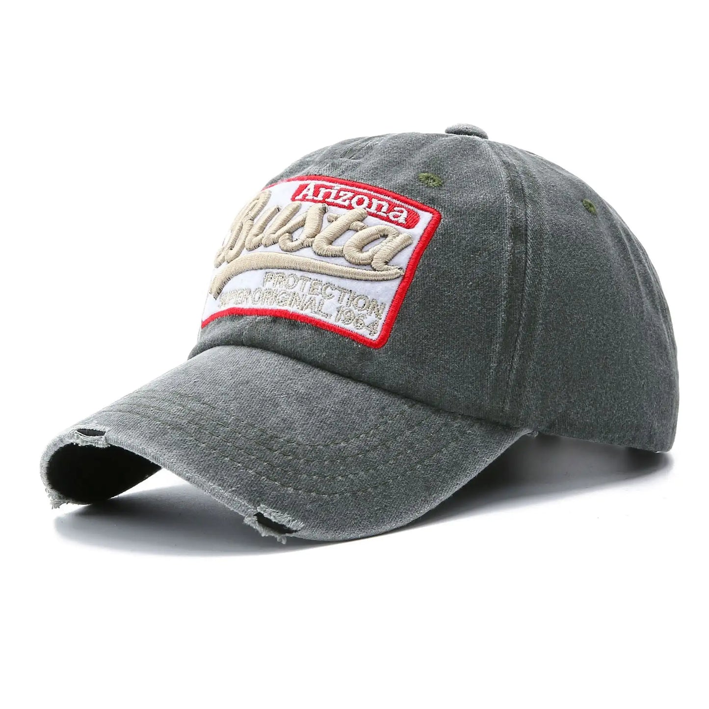 Washed Baseball Cap Patch Letters Hat