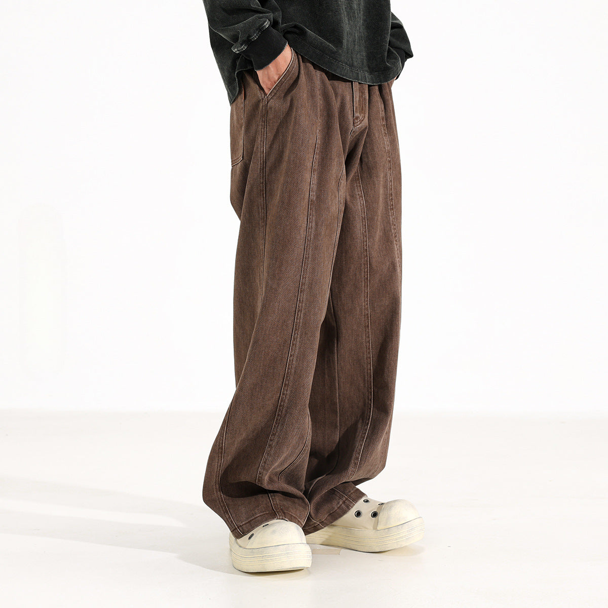 Maillard American Retro Drooping Straight Jeans