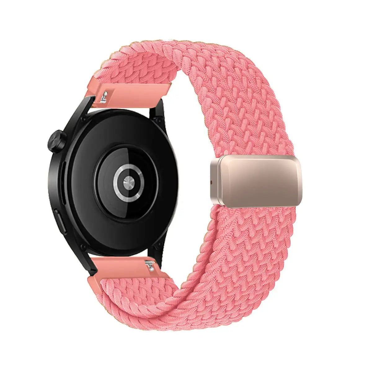 Metal Magnetic Buckle Nylon Braided Stretch Strap