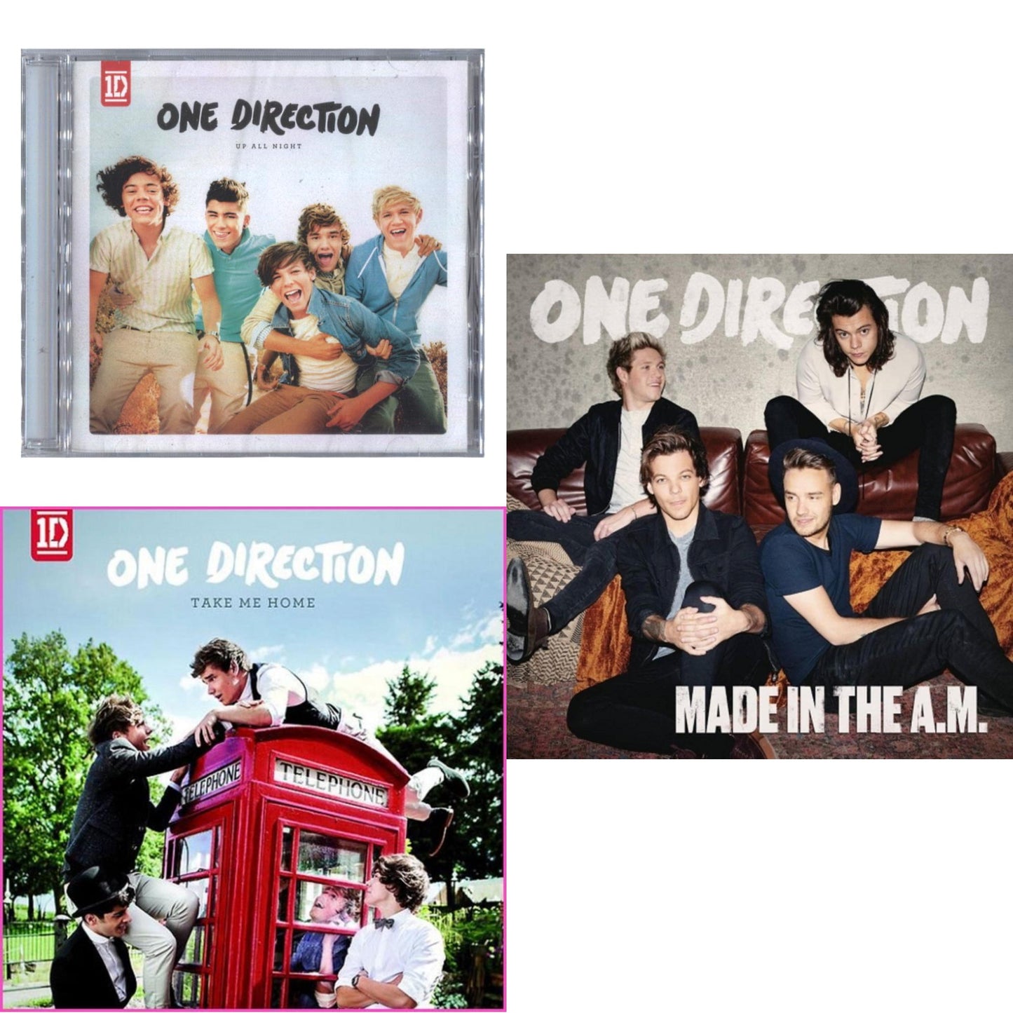One Direction - Take Me Home & Up All Night & Made In The A.M. - CD Bundle