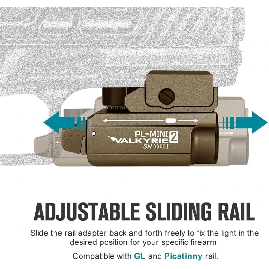 OLIGHT PLMINI2DT PL-MINI 2 Valkyrie Tactical Light - Desert Tan