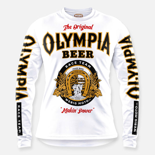 OLYMPIA BEER JERSEY WHITE