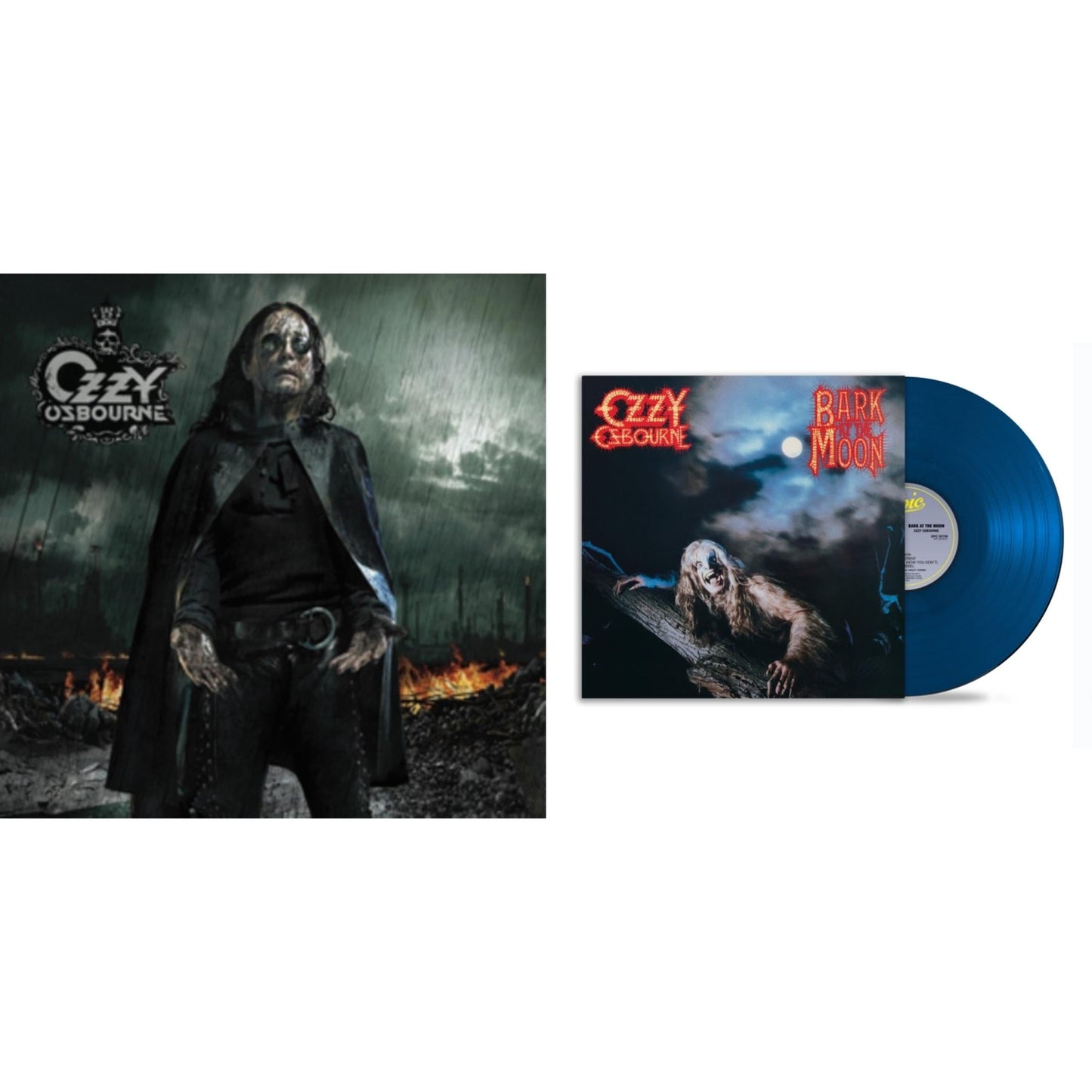 Black Rain (2LP) & Bark At The Moon (40Th Anniversary) (Translucent Cobalt Blue LP Vinyl)