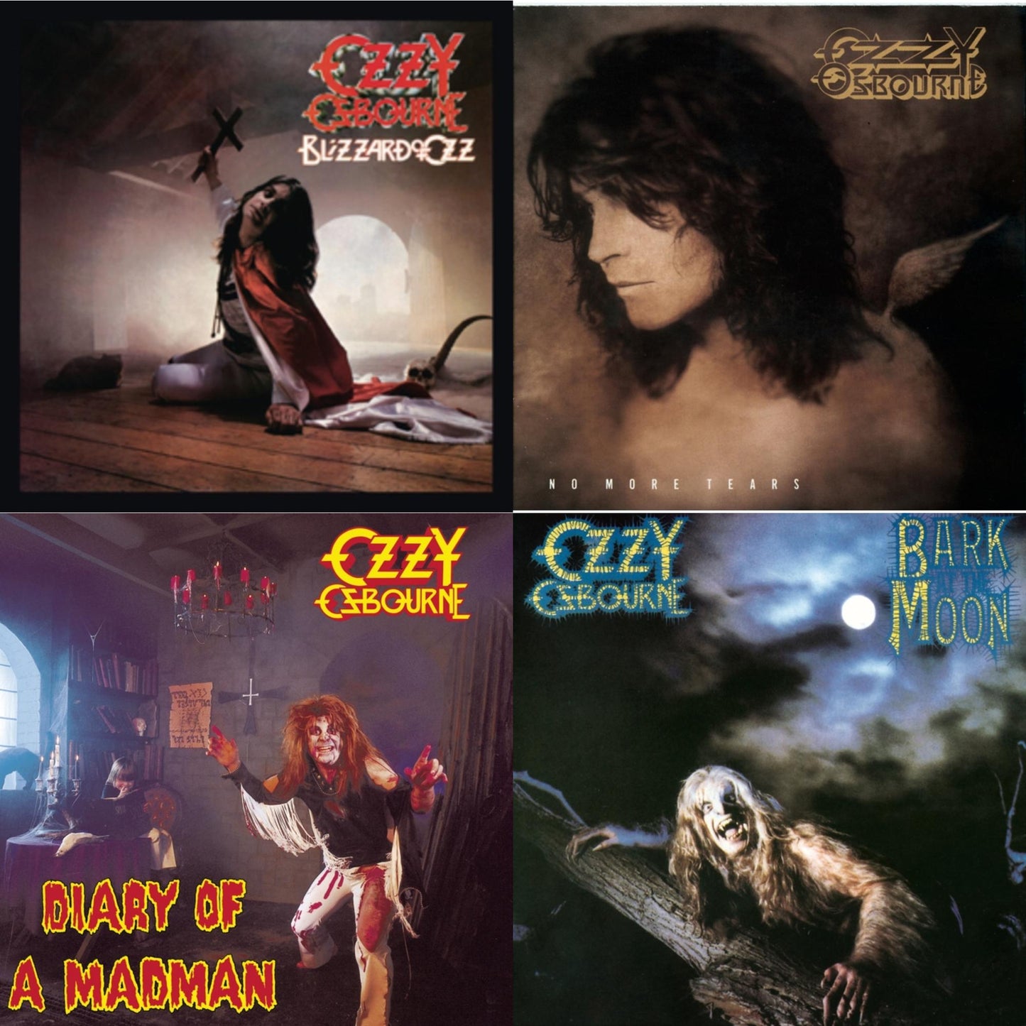 Blizzard Of Ozz & No More Tears & Diary Of A Madman & Bark At The Moon