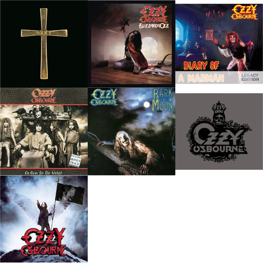Ozzman Cometh & Blizzard Of Ozz & Diary Of A Madman & No Rest For The Wicked & Bark At The Moon & Black Rain & Scream