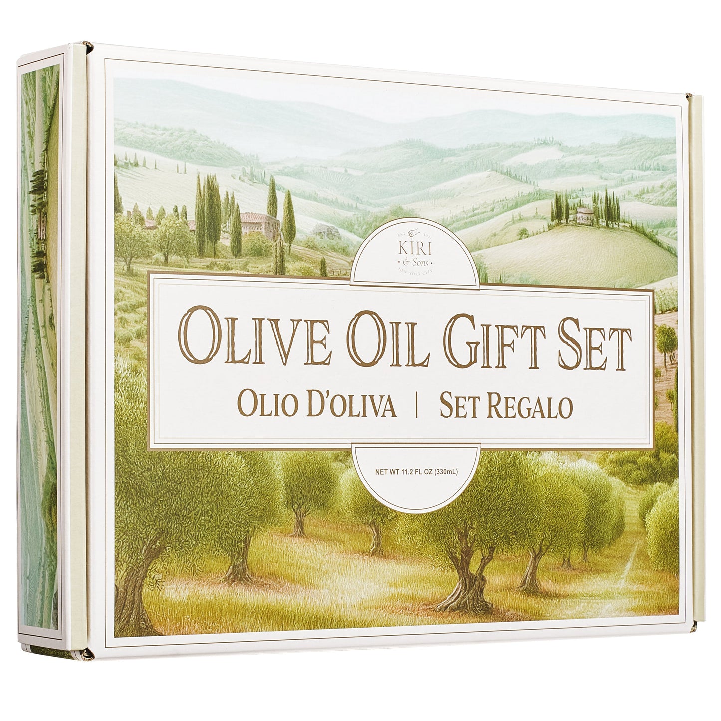 Olive Oil Gourmet Sampler Gift Set of 8 - Premium Extra-Virgin Olive Oil Made In Spain, Natural Flavors Include Mushroom, Chili, Garlic, Oregano, Blood Orange, Smoky Bacon, Jalapeno, Basil