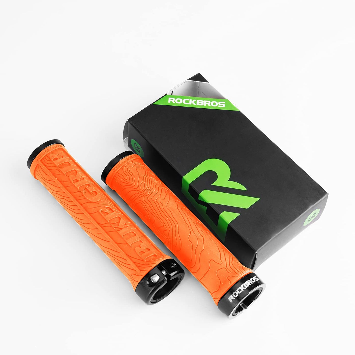 ROCKBROS Bike Handlebar Grips Double Lock-on MTB Bicycle Handle Bar Grips