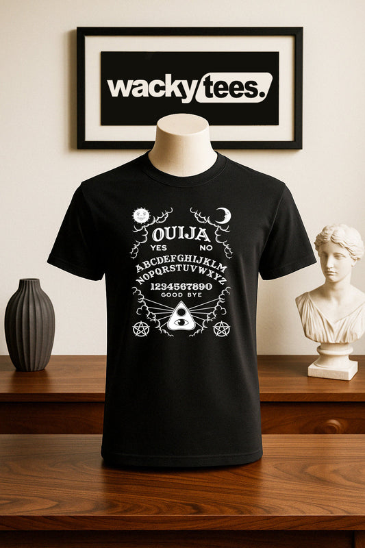Ouija Board Seance Horror Terror Halloween Graphic Tee Shirt