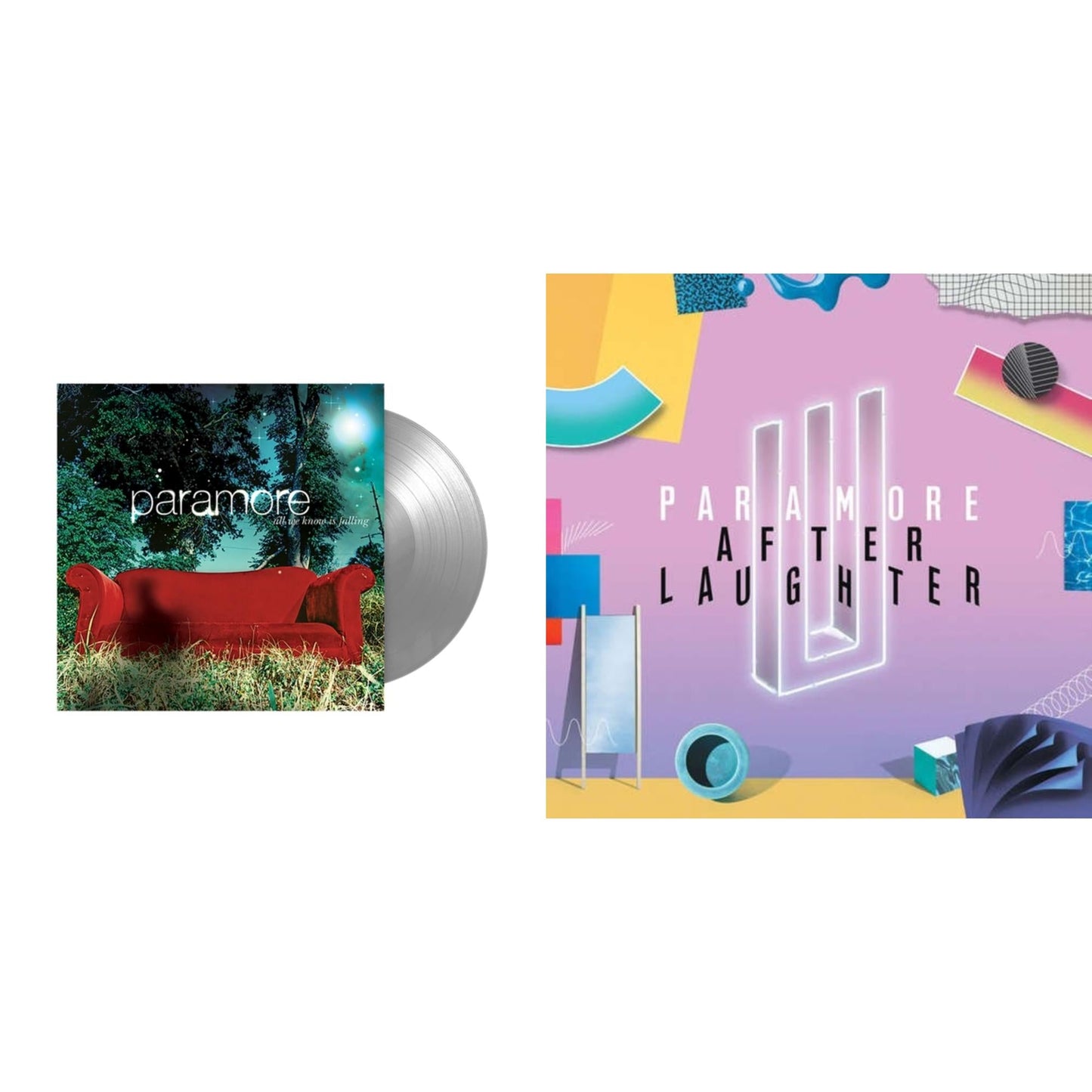 All We Know Is Falling (Silver LP Vinyl) & After Laughter (Black & White Marble LP Vinyl/Dl Card) (I)