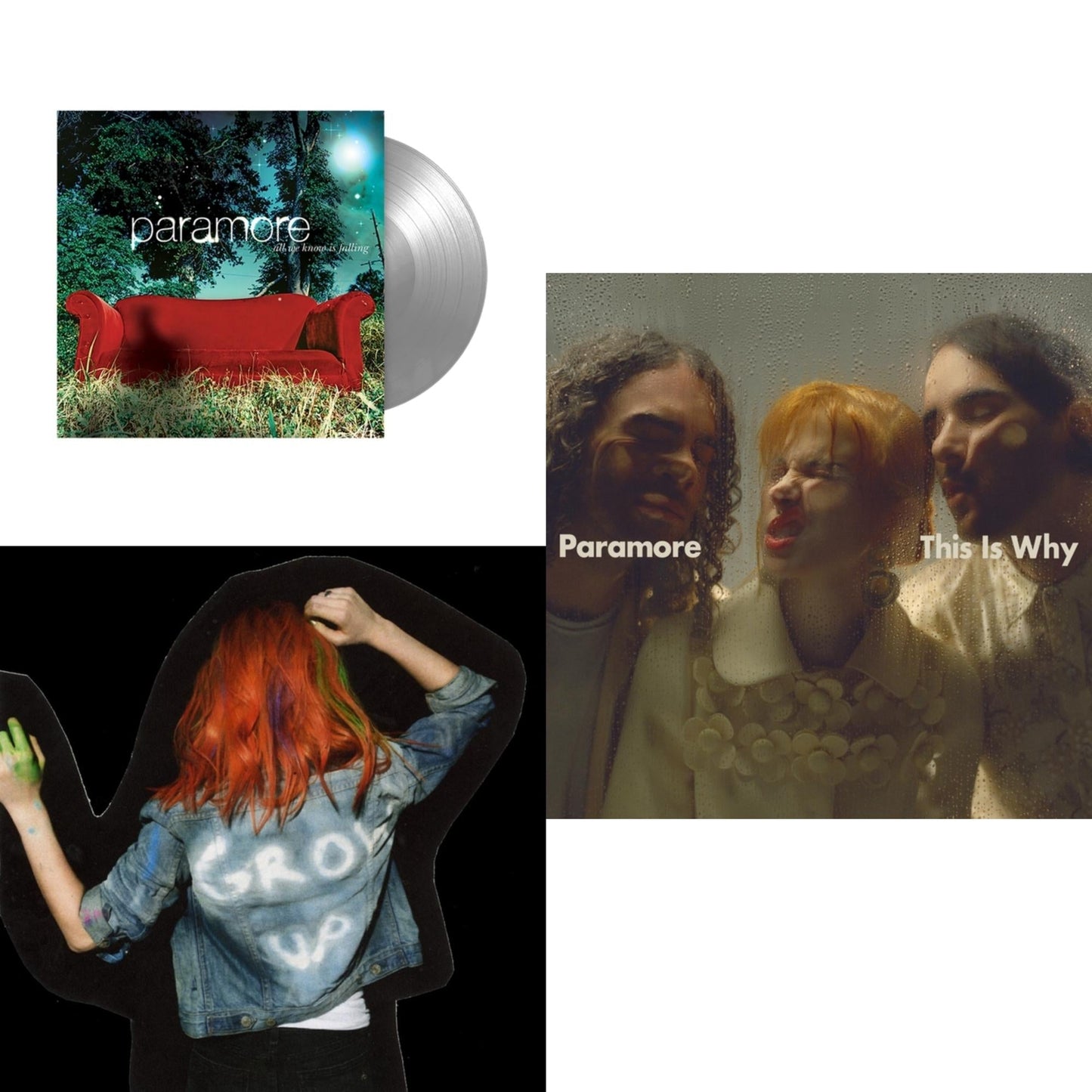 Paramore - Paramore (2LP) & This Is Why & All We Know Is Falling (Silver LP Vinyl)