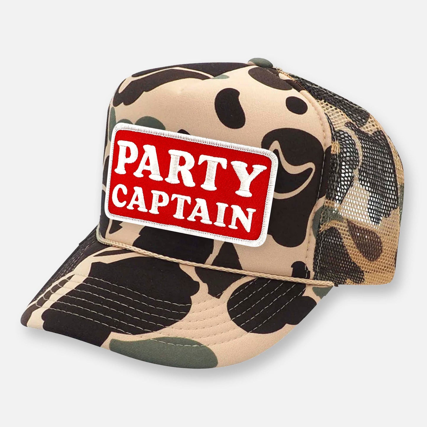 PARTY CAPTAIN CURVED BILL PATCH HAT