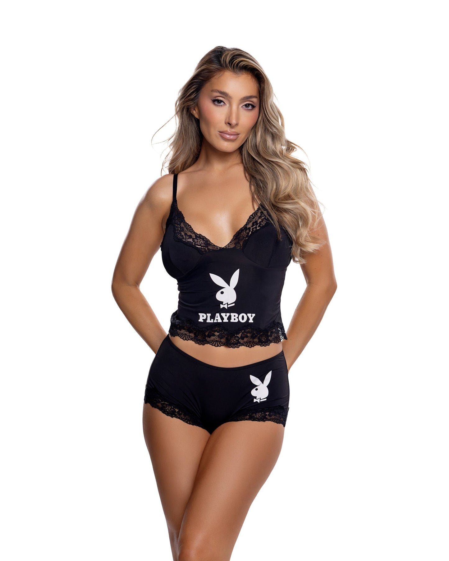 Playboy Cheeky Bunny 2pc Lounge Cami Set