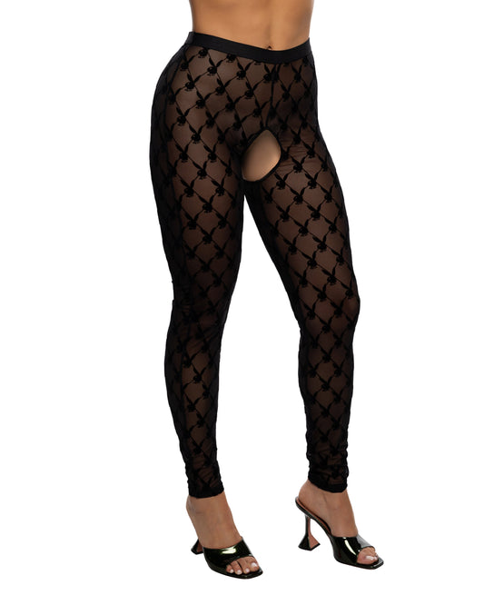 Playboy Burnout Bunny Footless Tights