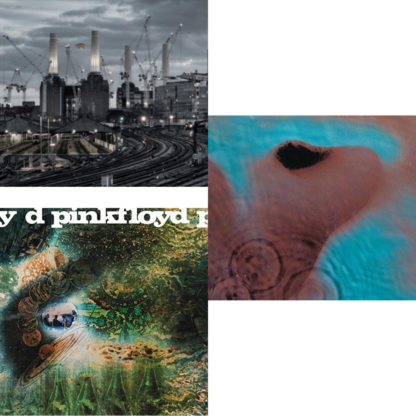 Animals (2018 Remix) (180G) & Saucerful Of Secrets (180G) & Meddle (180G/Gatefold/2016 Version)