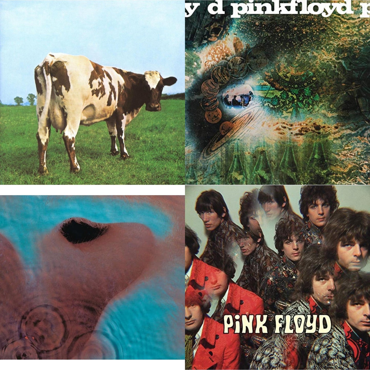 Piper At The Gates Of Dawn (180G/2016 Version) & Saucerful Of Secrets (180G) & Atom Heart Mother (180G/Gatefold/2016 Version) & Meddle (180G/Gatefold/2016 Version)