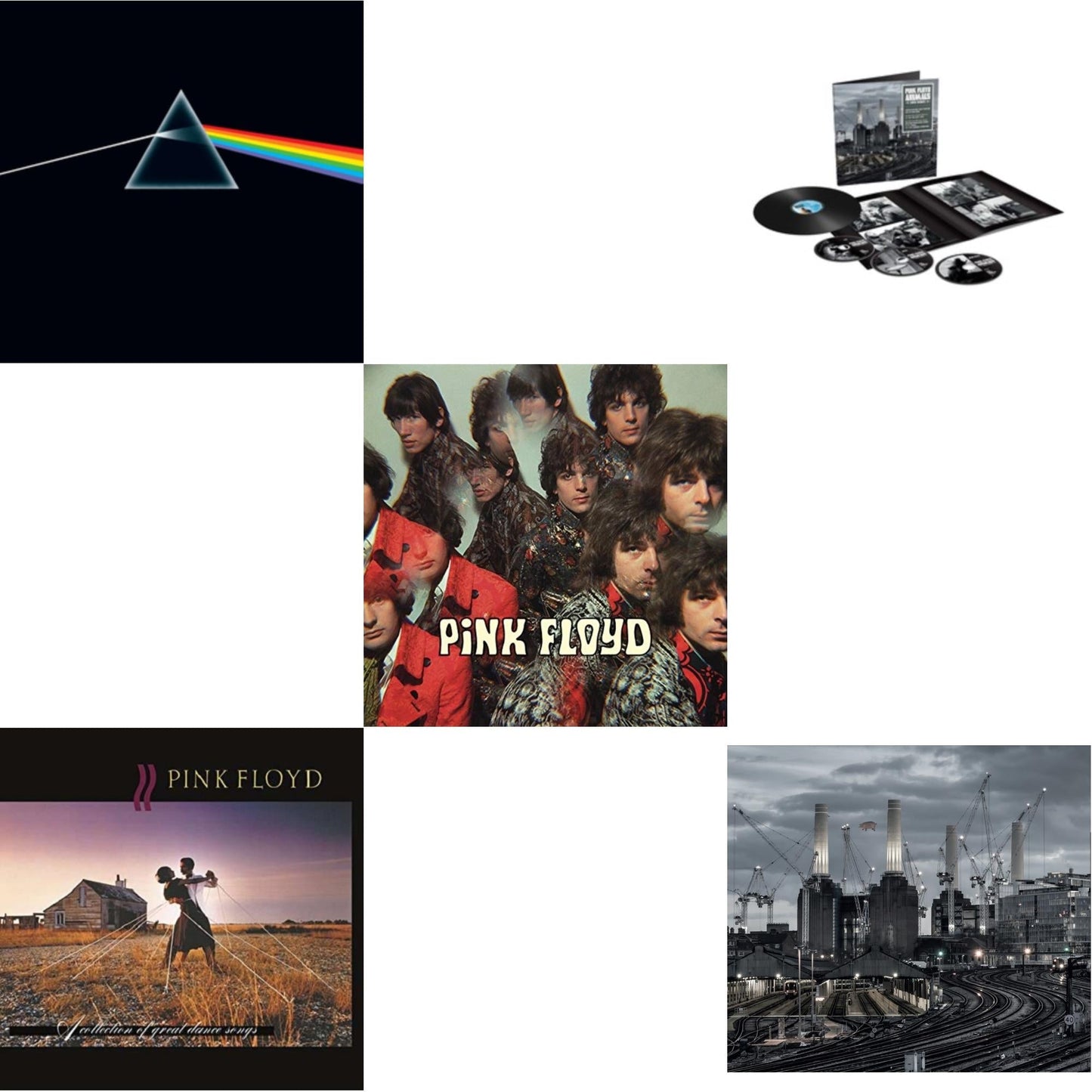 Animals (2018 Remix) (LP/CD/DVD/Blu-Ray/180G) & Animals (2018 Remix) (180G/LP/CD/Blu-Ray/DVD) & Dark Side Of The Moon (50Th Anniversary Remaster) & Piper At The Gates Of Dawn (180G/2016 Version) & Collection Of Great Dance Songs (180G)