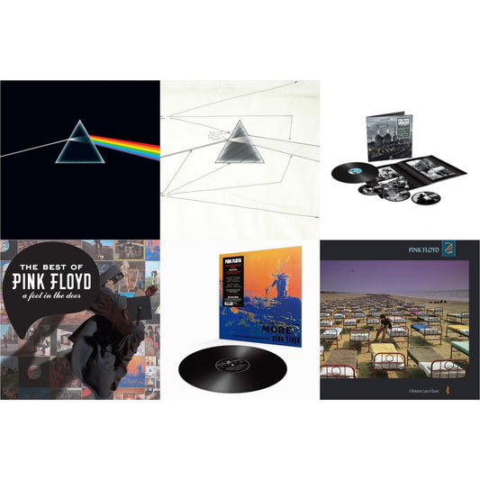 Pink Floyd - Animals (2018 Remix) (LP/CD/DVD/Blu-Ray/180G) & Dark Side Of The Moon Live At Wembley Empire Pool 1974 & Dark Side Of The Moon (50Th Anniversary Remaster) & More (180G) & Momentary Lapse Of Reason (180G/Gatefold) (2016 Version) & Best Of