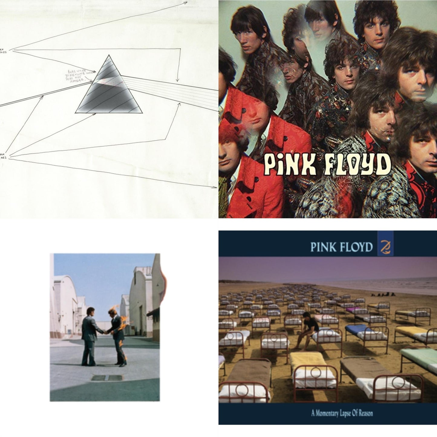 Dark Side Of The Moon Live At Wembley Empire Pool 1974 & Piper At The Gates Of Dawn (180G/2016 Version) & Wish You Were Here (180G) & Momentary Lapse Of Reason (180G/Gatefold) (2016 Version)