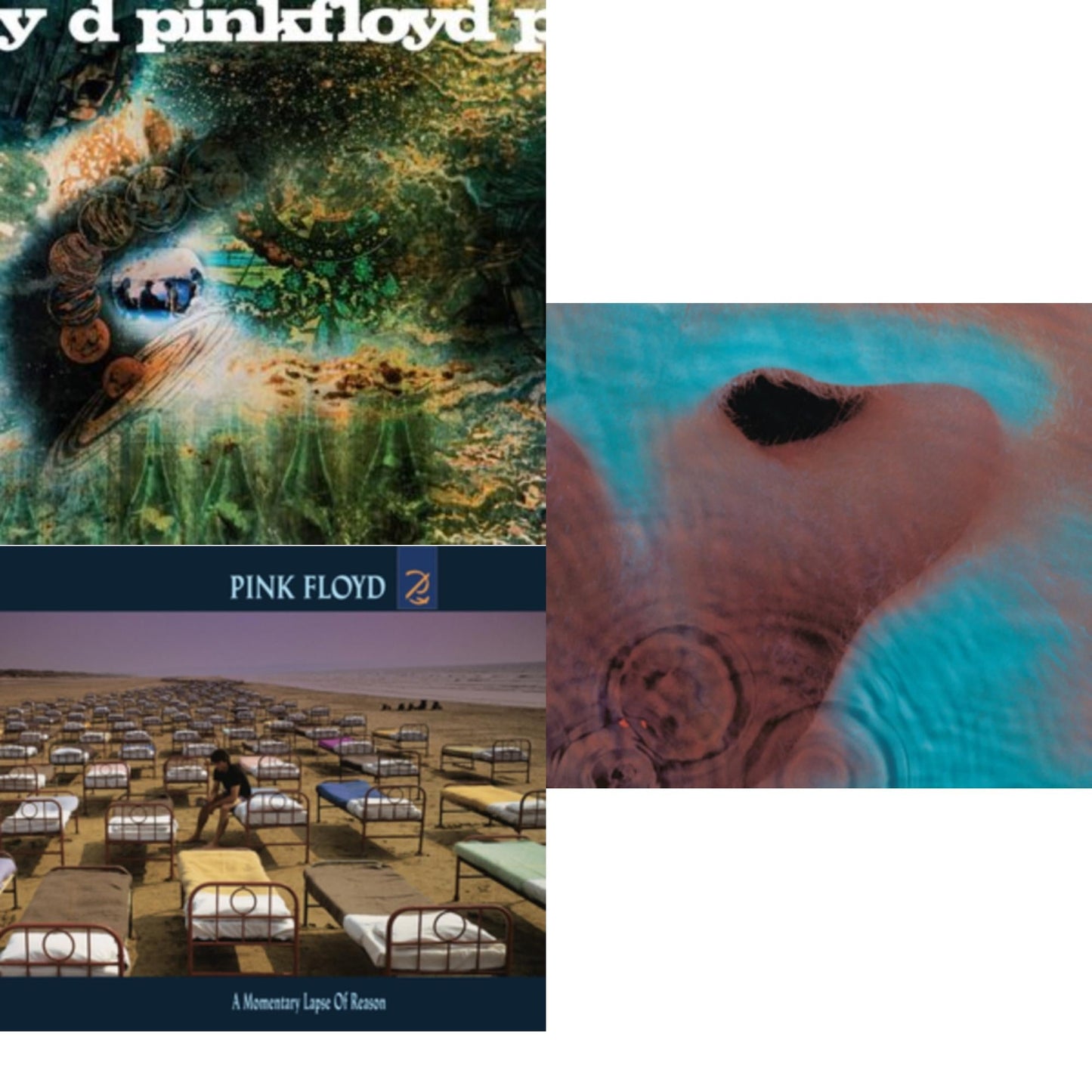 Saucerful Of Secrets (Mono/180G) & Meddle (180G/Gatefold/2016 Version) & Momentary Lapse Of Reason (180G/Gatefold) (2016 Version)
