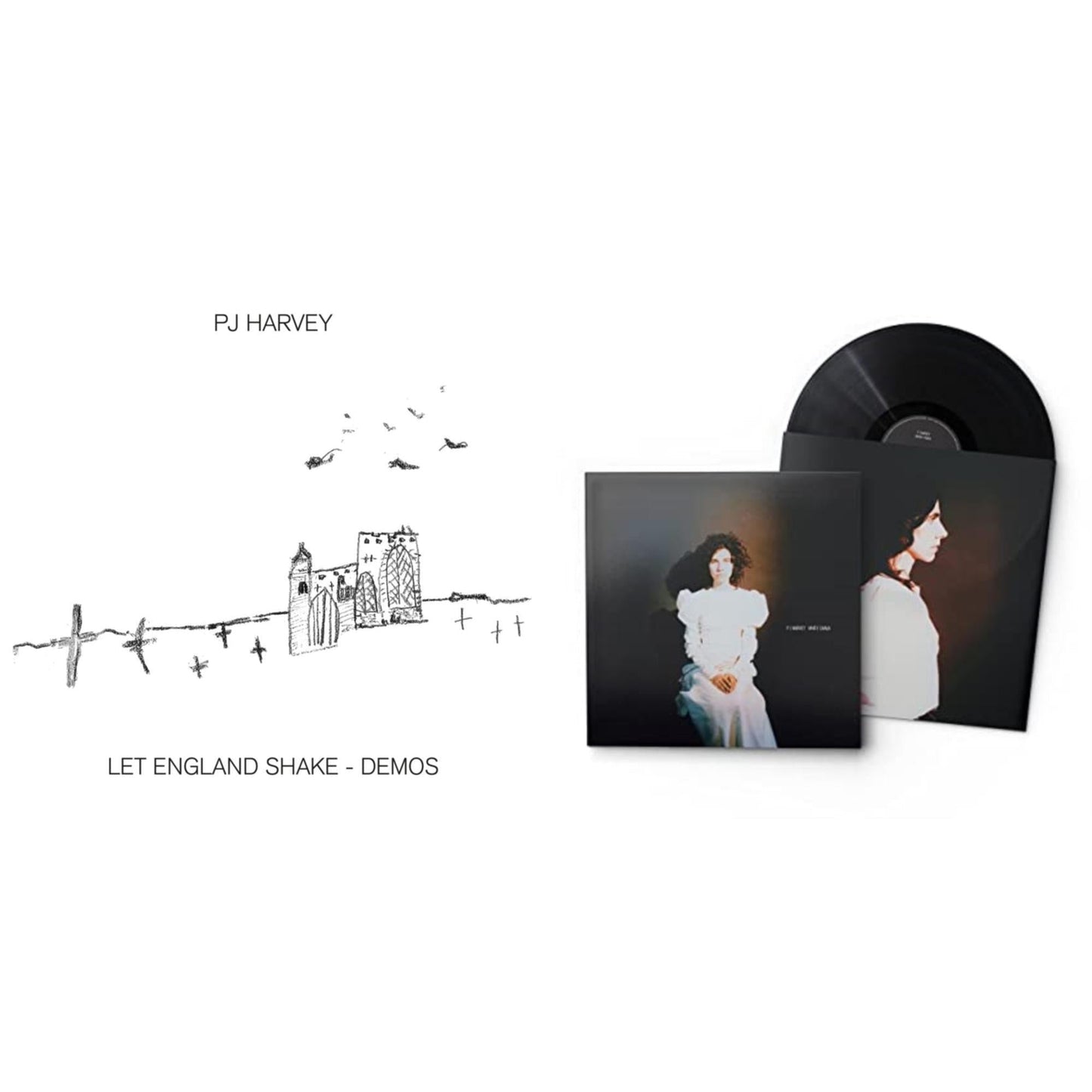Pj Harvey - White Chalk & Let England Shake - Demos - LP Vinyl Bundle