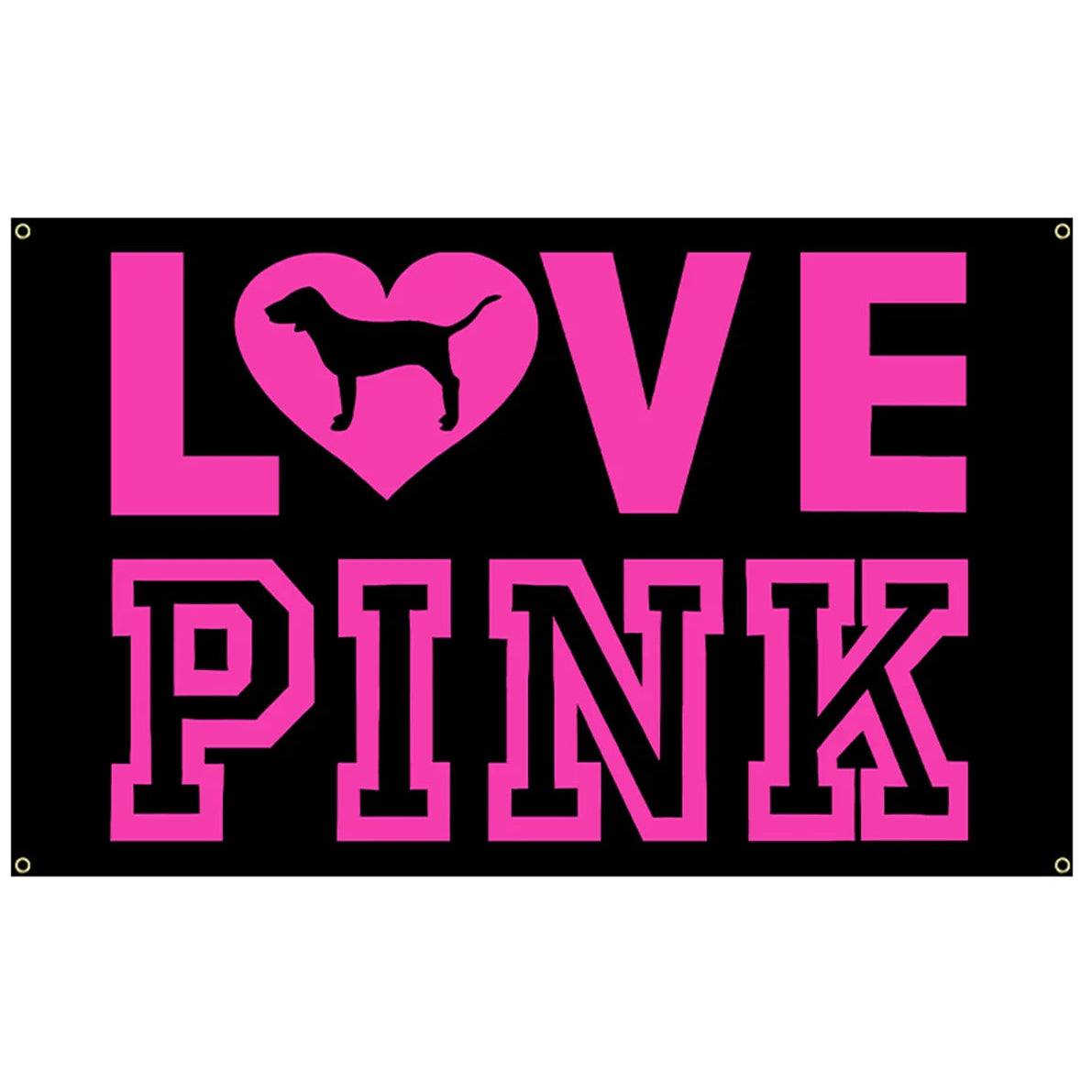PINK OUT LOUD! 3x5 & 2x3 LOVE PINK Vibe Flag – Room-Defining, Mood-Lifting Tapestry for Walls That Wanna Talk - Premium banner from dsers - Just $19.99! Shop now at Lizard Vigilante