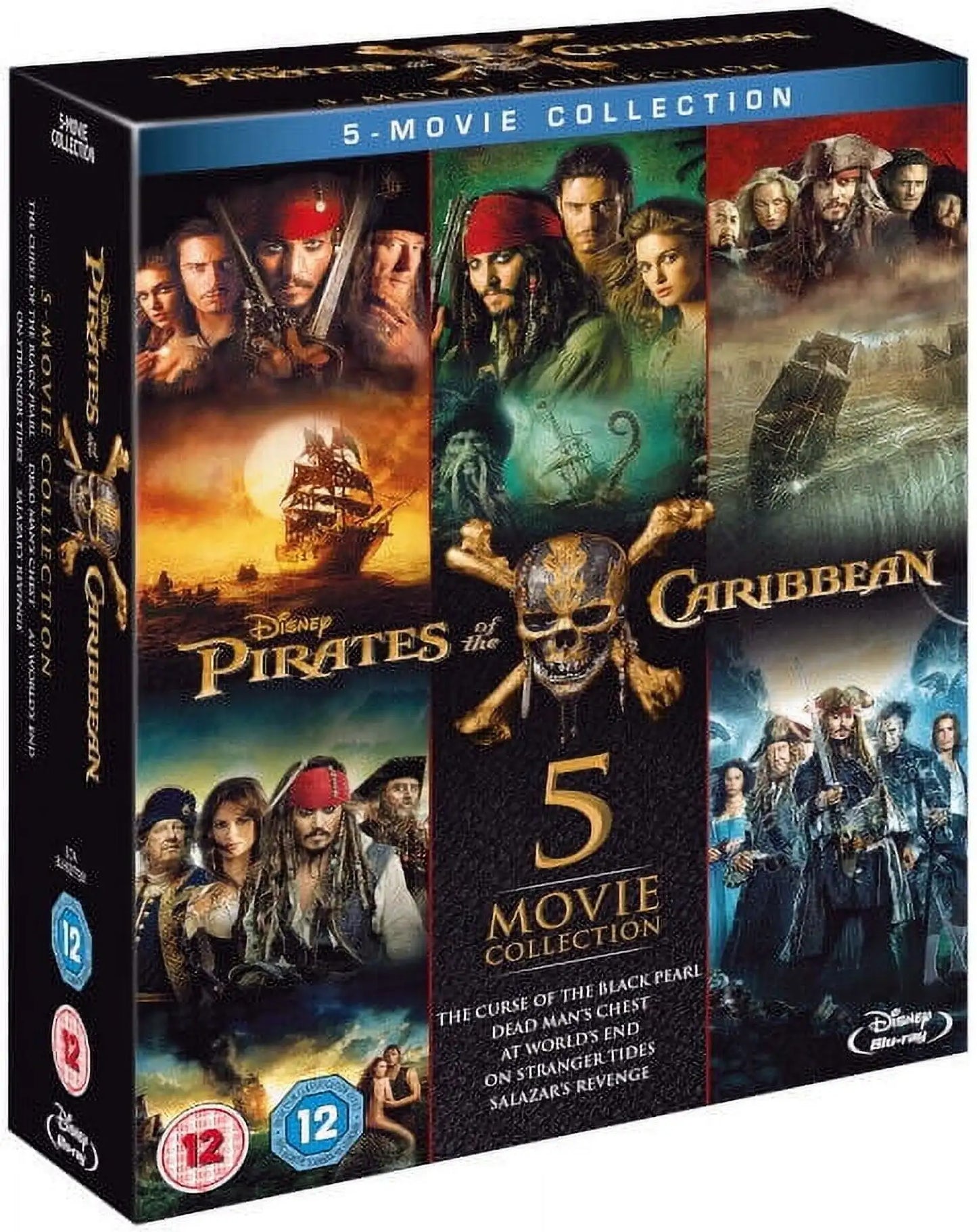 PIRATES OF THE CARIBBEAN 1-5 Complete All 5-Movie Collection