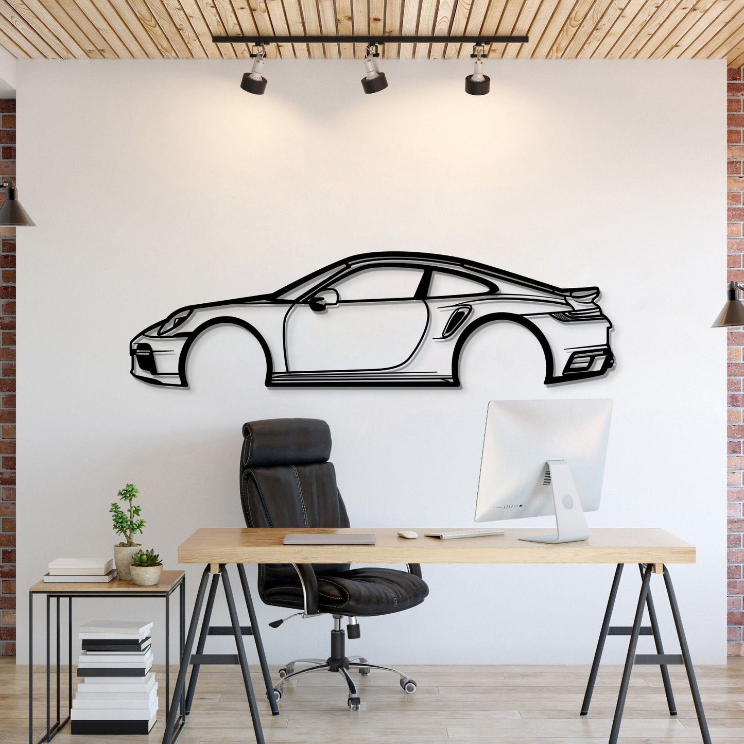 911 Type 993 Metal Car Wall Art - MT0845